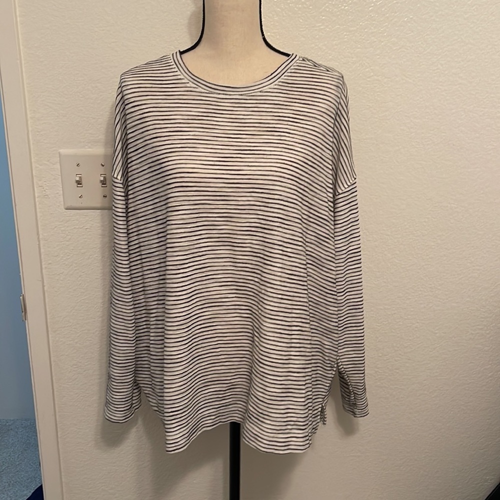 ON Striped Scoop Neck